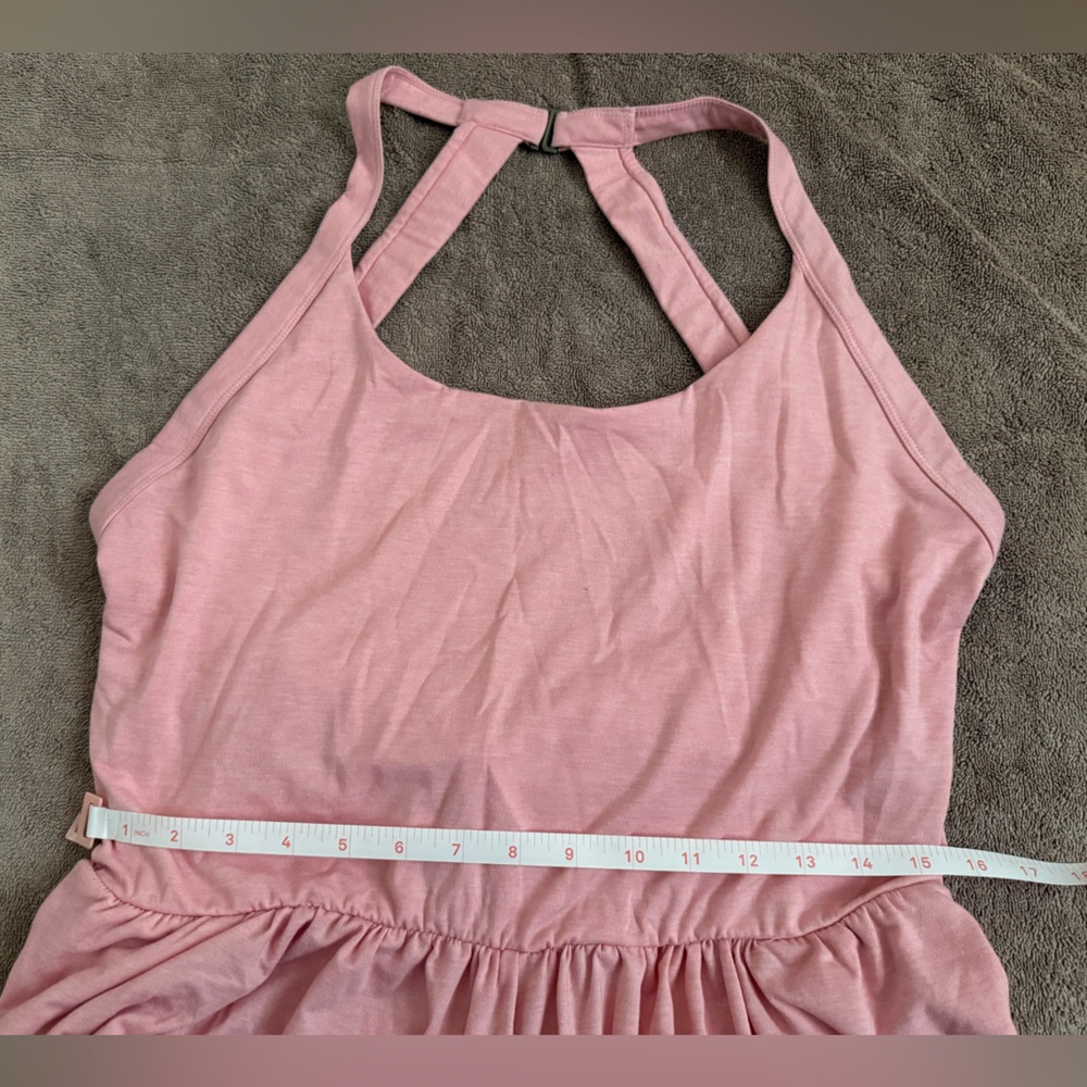 Halara Pocket 2-in-1 Halter Romper Easy Peezy Edition Creole Pink Floral Yarn XL - Picture 7 of 10